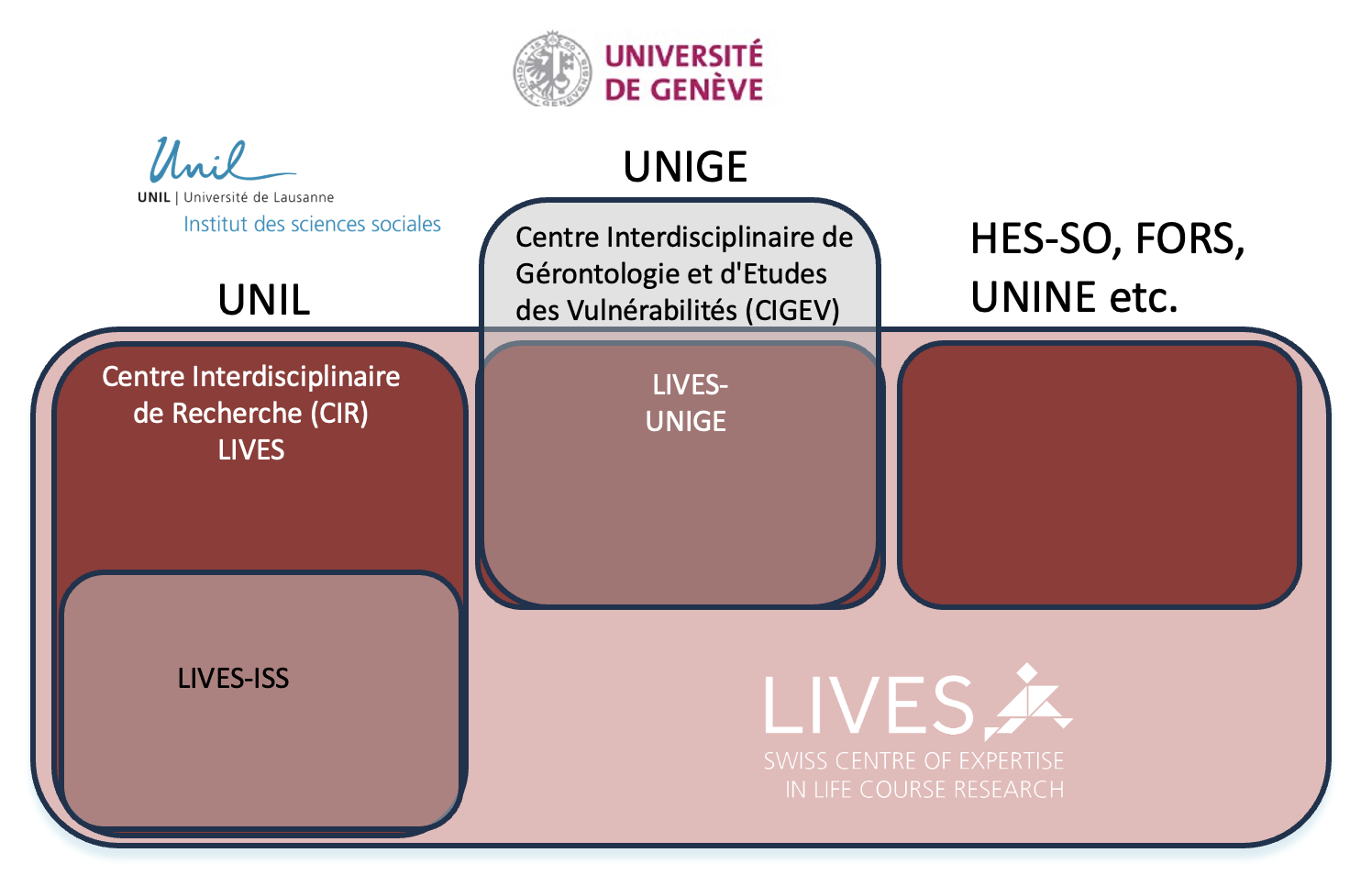 Organisation of the LIVES Centre