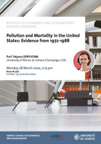 Pollution and Mortality in the United States: Evidence from 1972-1988
